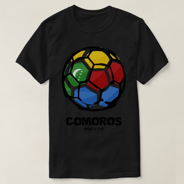 Camiseta Bandeira do país Comores (Frente do Design)