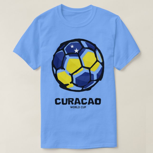 Camiseta Bandeira do País Curacao (Frente do Design)