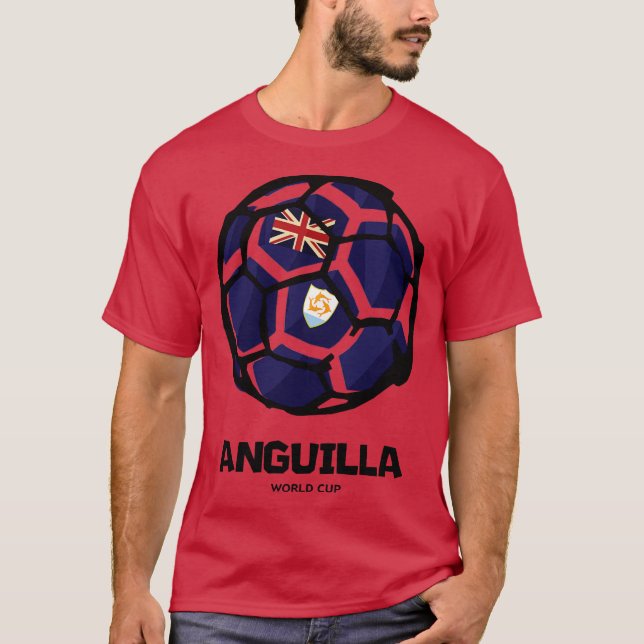 Camiseta Bandeira do País da Anguila (Frente)