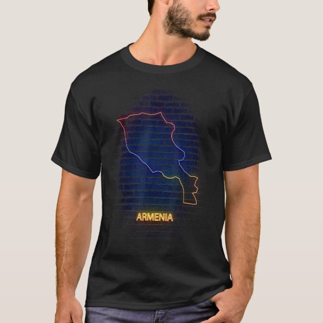 Camiseta Bandeira do país da ARMÊNIA (Frente)