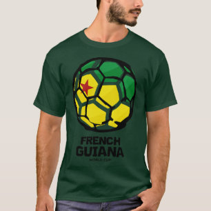 Camiseta Bandeira do País da Guiana Francesa