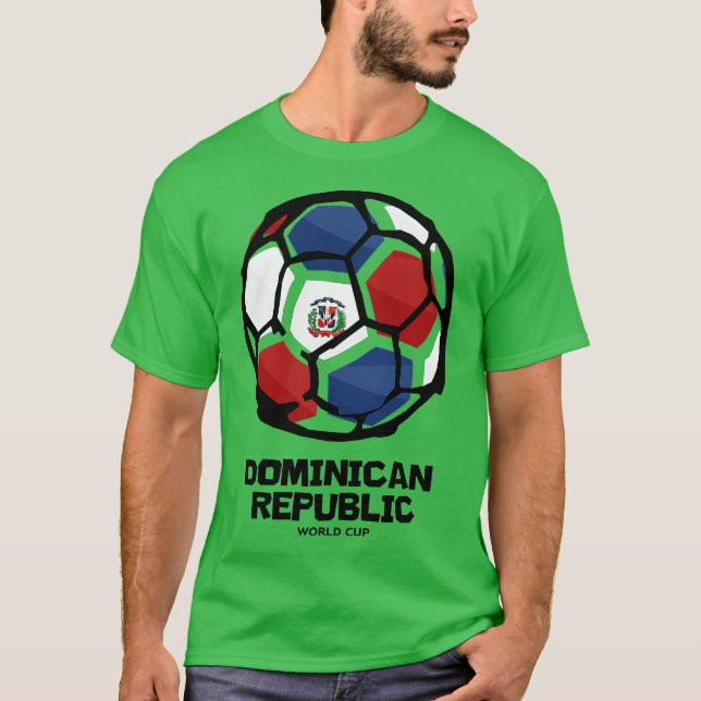 Camiseta Bandeira do país da República Dominicana (Frente)