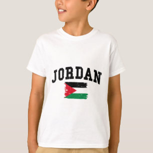 Camiseta Bandeira do País do Reino Hachemita da Jordânia Fé