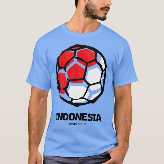 Camiseta Bandeira do País Indonésia (Frente)