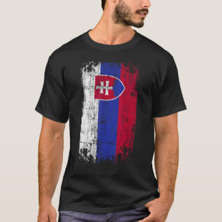 Camiseta Bandeira do País Souvenir Grunge Bandeira Eslováqu