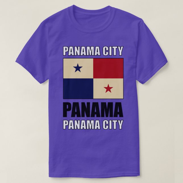 Camiseta Bandeira do Panamá (Frente do Design)