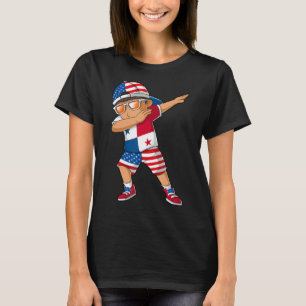 Camiseta Bandeira do Panamá Meia-Americana