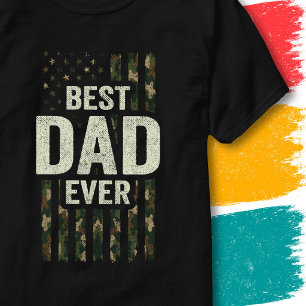 Camiseta Bandeira do Papai ao Ar Livre Melhor Papai Já Camu