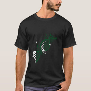 Camiseta Bandeira do Paquistão Molécula de DNA Orgulho Paqu