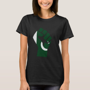 Camiseta Bandeira do Paquistão Raízes Paquistanesas Punho P