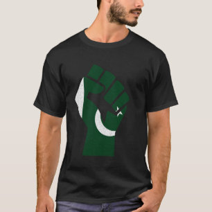 Camiseta Bandeira do Paquistão Raízes Paquistanesas Punho P