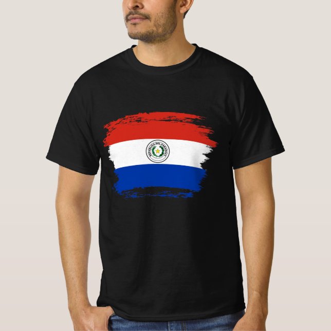 Camiseta bandeira do Paraguai (Frente)