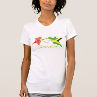 Camiseta Bandeira do pássaro do zumbido de Jamaica