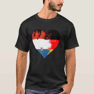 Camiseta Bandeira do Patrimônio Cardíaco Alemão e Holandês