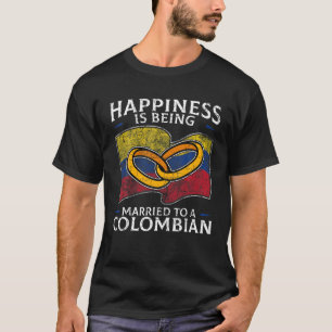 Camiseta Bandeira do Patrimônio Colombiano Casamento da Co