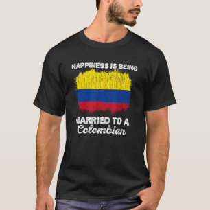 Camiseta Bandeira do Patrimônio Colombiano Casamento da Col