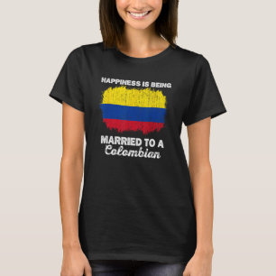 Camiseta Bandeira do Patrimônio Colombiano Casamento da Col