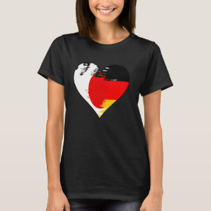Camiseta Bandeira do Patrimônio Coração Alemão e Japonês