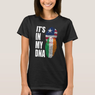 Camiseta Bandeira Do Patrimônio Da Herança De DNA Mistos Da