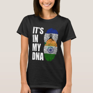 Camiseta Bandeira do Patrimônio da Herança do DNA da Índia