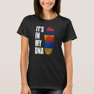 Camiseta Bandeira do Patrimônio de DNA Misto Armênio e Maur
