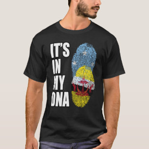 Camiseta Bandeira do Patrimônio de DNA Misturado de Bruneie