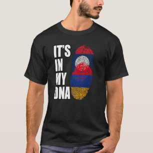 Camiseta Bandeira do Patrimônio DNA Misto Laos e Armênio