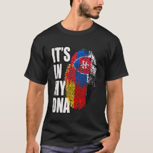 Camiseta Bandeira do Patrimônio do DNA alemão e eslovaco