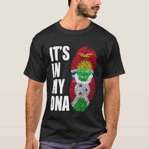 Camiseta Bandeira Do Patrimônio Do DNA Do Burundi E Do Kiri