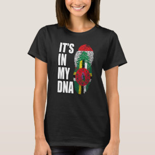 Camiseta Bandeira do Patrimônio do DNA do Líbano e da Domin