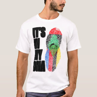 Camiseta Bandeira Do Patrimônio Do Dna Do Mix E Do Comoran