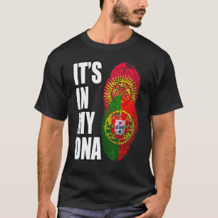 Camiseta Bandeira Do Patrimônio Do Dna Em Português E Qui