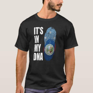 Camiseta Bandeira Do Patrimônio Do DNA Misturado Beliziano