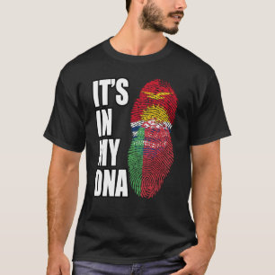 Camiseta Bandeira do Patrimônio do DNA Misturado Bielorruss