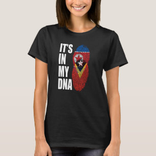 Camiseta Bandeira Do Patrimônio Do DNA Misturado Da Coreia