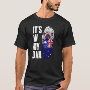 Camiseta Bandeira Do Patrimônio Do DNA Mix Da Austrália E D