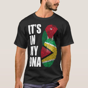 Camiseta Bandeira Do Patrimônio Do DNA Mix Da Jordânia E Da