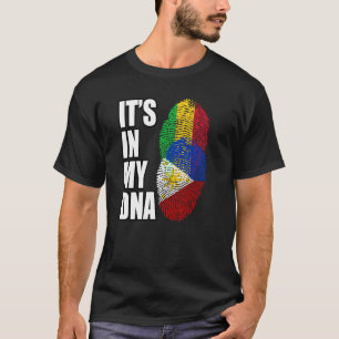 Camiseta Bandeira do Patrimônio do DNA Mix do Mali e das Fi