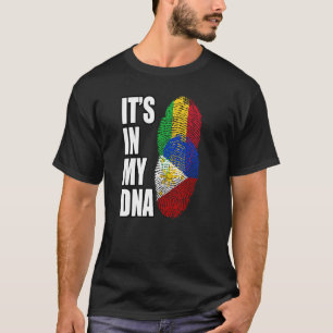 Camiseta Bandeira do Patrimônio do DNA Mix do Mali e das Fi