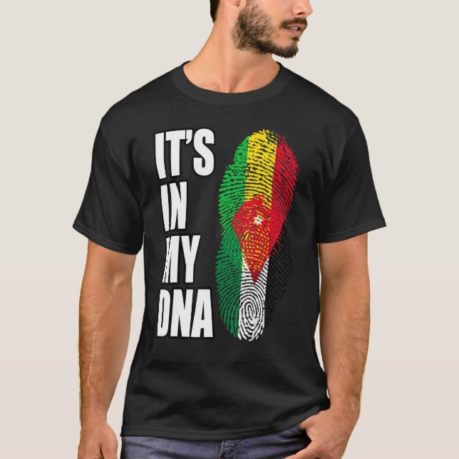 Camiseta Bandeira Do Patrimônio Do Dna Mix E Jordaniano (Frente)