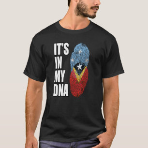 Camiseta Bandeira Do Patrimônio Do DNA Mix Timorense E Micr