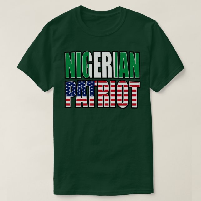 Camiseta Bandeira do Patrimônio do Orgulho Patriótico Niger (Frente do Design)