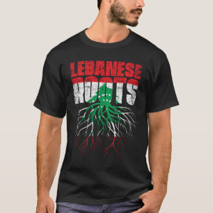 Camiseta Bandeira do Patrimônio Libanês Raízes Libanesas