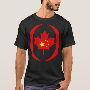 Camiseta Bandeira do Patrimônio Multinacional Chinês Canade