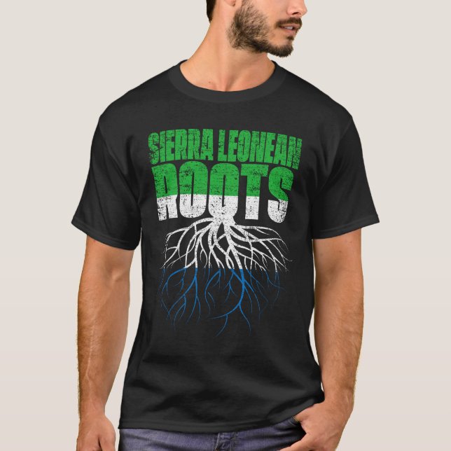 Camiseta Bandeira do Patrimônio Serra Leoa da Serra Leoa (Frente)