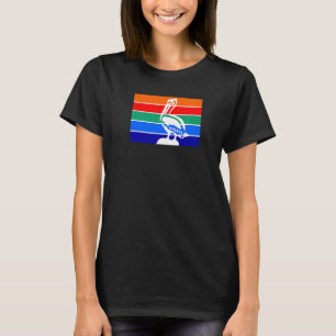Camiseta Bandeira do Pelicano do Patrimônio Local de St Pet