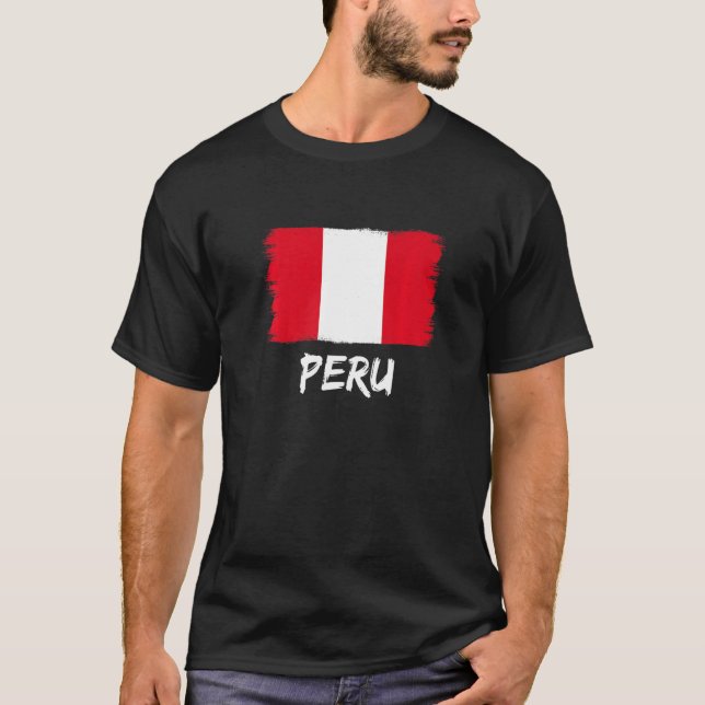 Camiseta Bandeira do Peru (Frente)