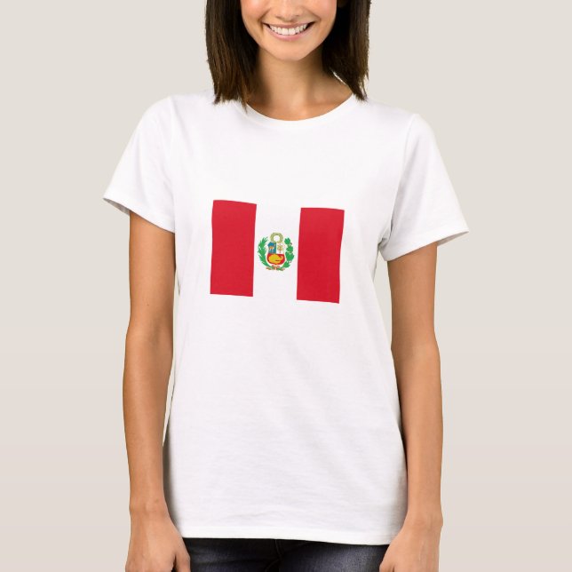 Camiseta Bandeira do Peru (Frente)