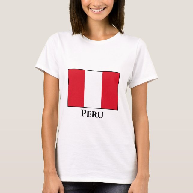Camiseta Bandeira do Peru (Frente)