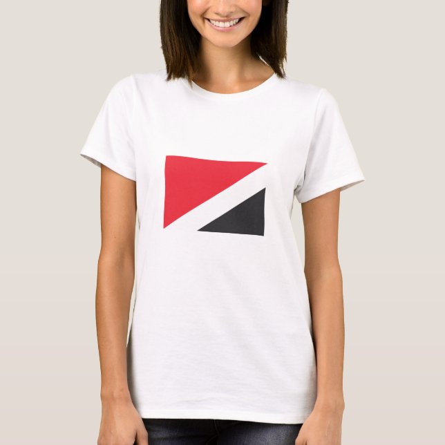 Camiseta Bandeira do Principado de Sealand (Frente)
